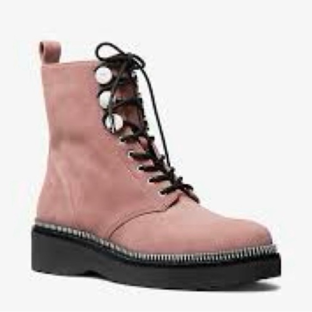 Michael Kors Tavie Suede Combat Boot